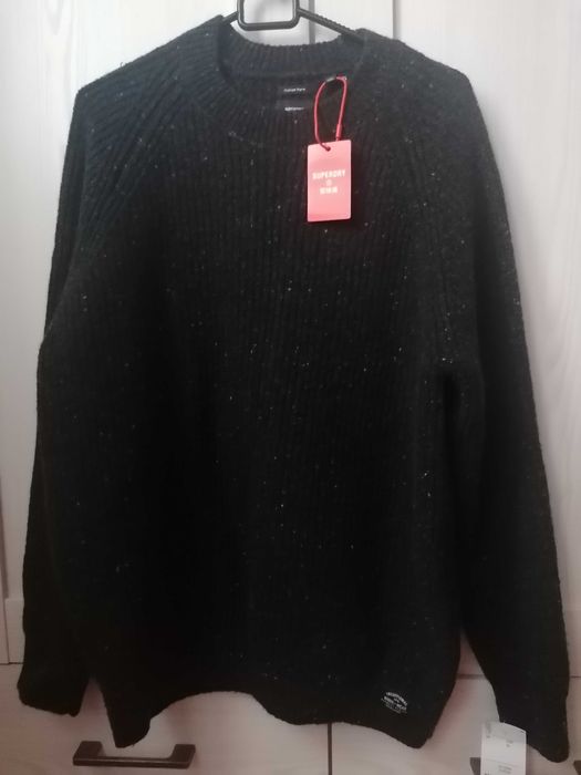 Sweter męski-SUPERDRY-roz-XL-ciepły,miękki,stylowy