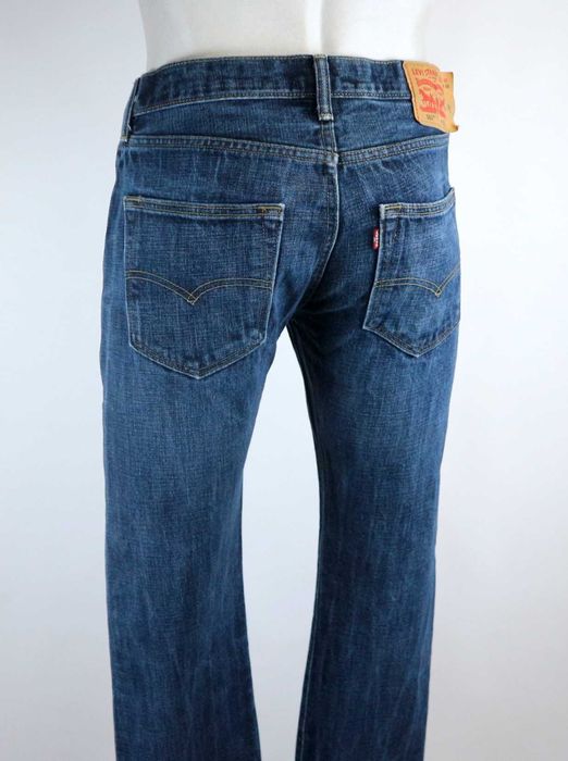 Levis 501 gruby denim spodnie jeansy W32 L32 100% bawełna pas 2 x 41 cm