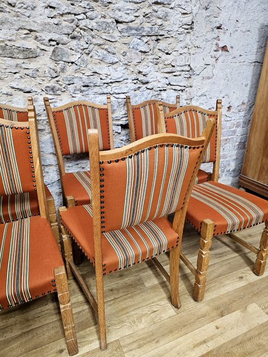 Komplet 6 stylowych krzeseł drewnianych – solidne i wygodne