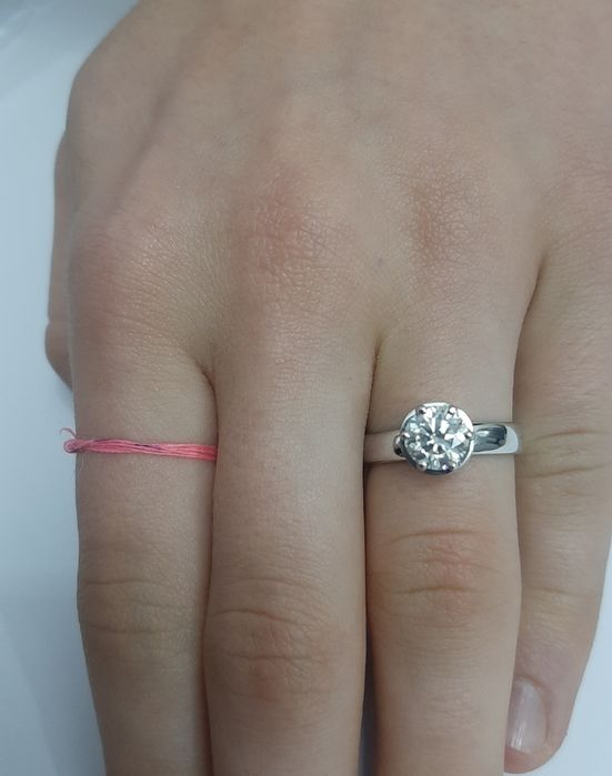 GIA 1.21 ct D/VVS1 золотое кольцо, большой натуральный бриллиант,
