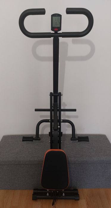Máquina Musculação Carga Máxima 120 kg Total Crunch Rider Ab Booster