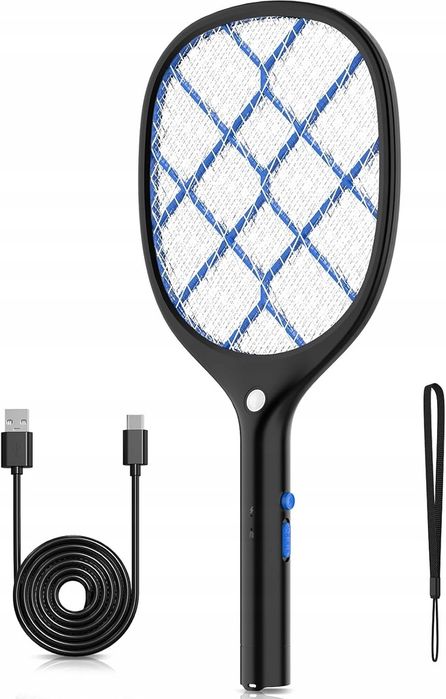 Elektryczna Łapka Klapka Packa Na Muchy Owady LED