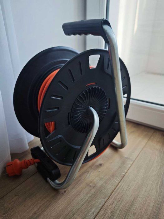 Удлинитель на катушке Dnipro-M SE4 (20м/3х1.5 мм²) — 100% Медь