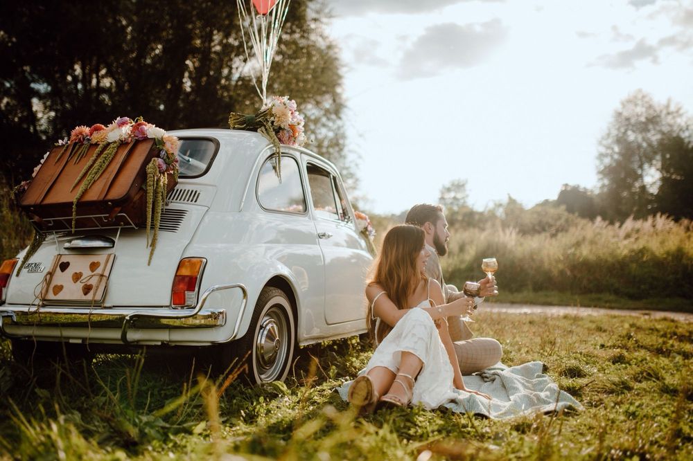 Fiat 500, 71’ do ślubu, sesji zdjęciowej, wynajem samochodu Vintage