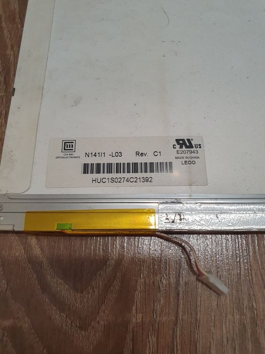 Matryca do laptopa Acer 14,1" N141I1 - L03 30 pin Wcga ccfl