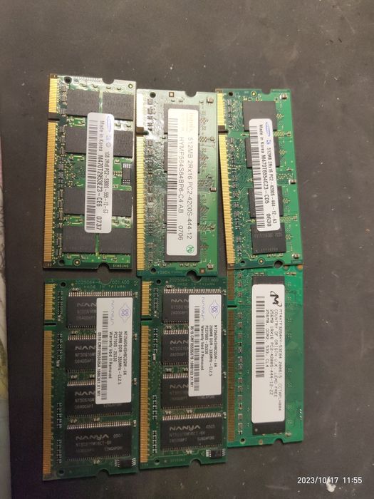 DDR3 4GB и DDR3L4GB DDR2 1GB для ноутбуков