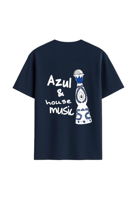 Синя футболка azul & house music