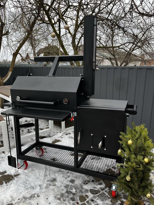 Реверсний смокер.Коптильня.Барбекю.