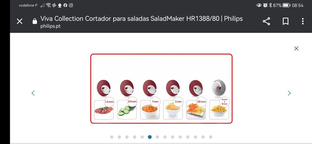 Cortador para saladas SaladMaker Philips HR1387/80 [Novo]