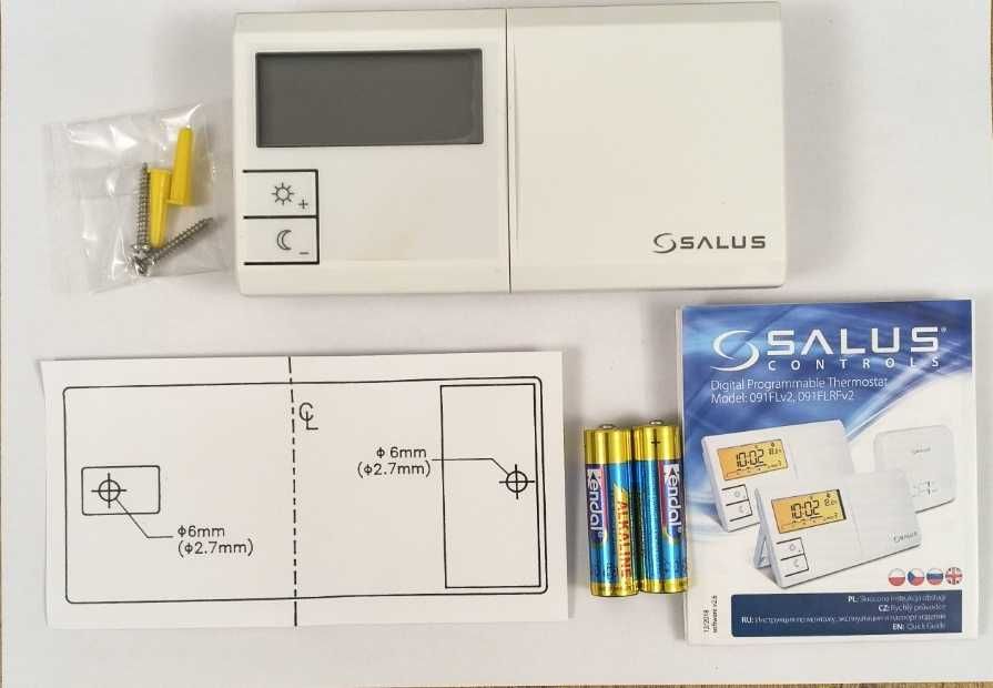 Przewodowy, elektroniczny regulator temperatury  091FLV2 SALUS