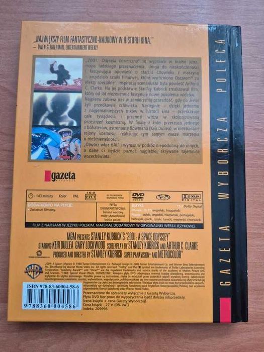 2001: Odyseja kosmiczna — książka + DVD, stan doskonały