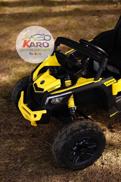 Auto na Akumulator Pojazd Buggy CAN-AM Maverick 800W LED Koła EVA 4x4