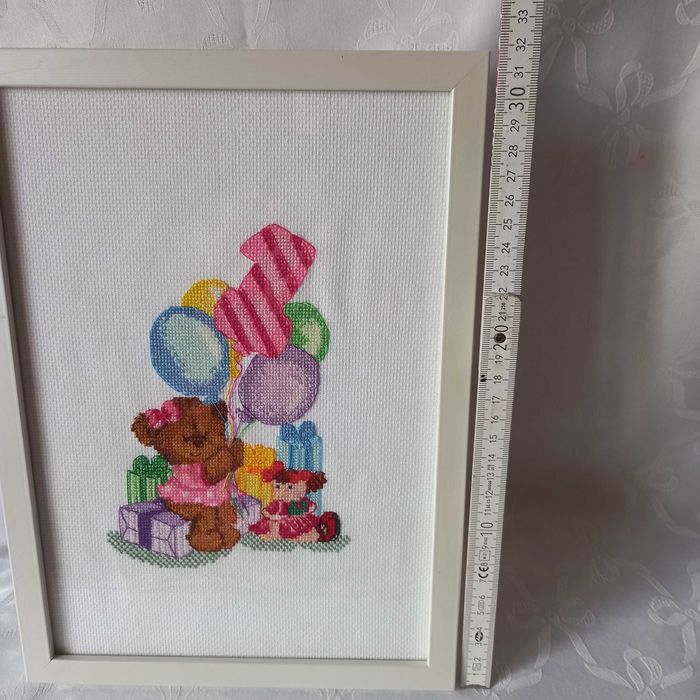 haft krzyżykowy obraz prezent roczek