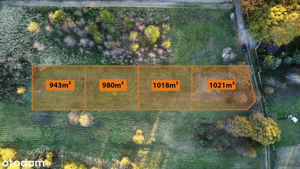 Atrakcyjna działka budowlana 1021 m2 - Wygoda