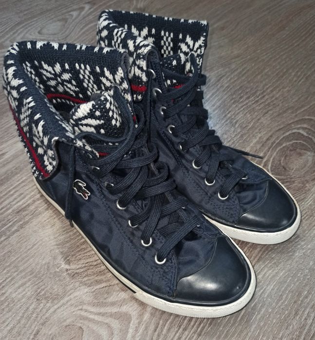 высокие кеды Lacoste женские/ мокасины, кроссовки