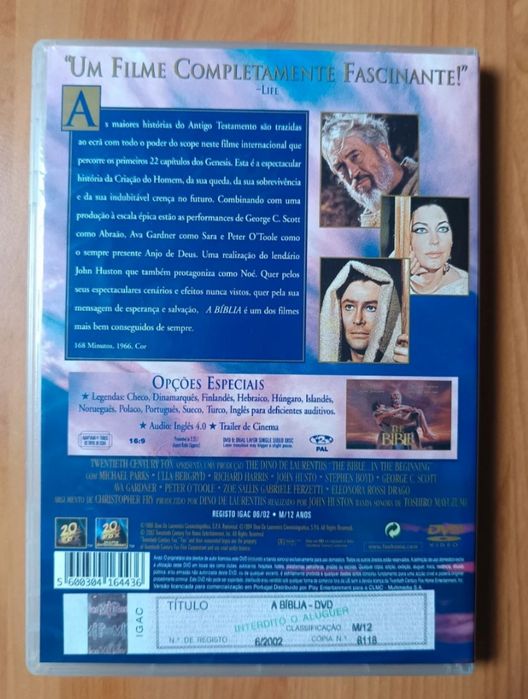 DVD a bíblia.    .
