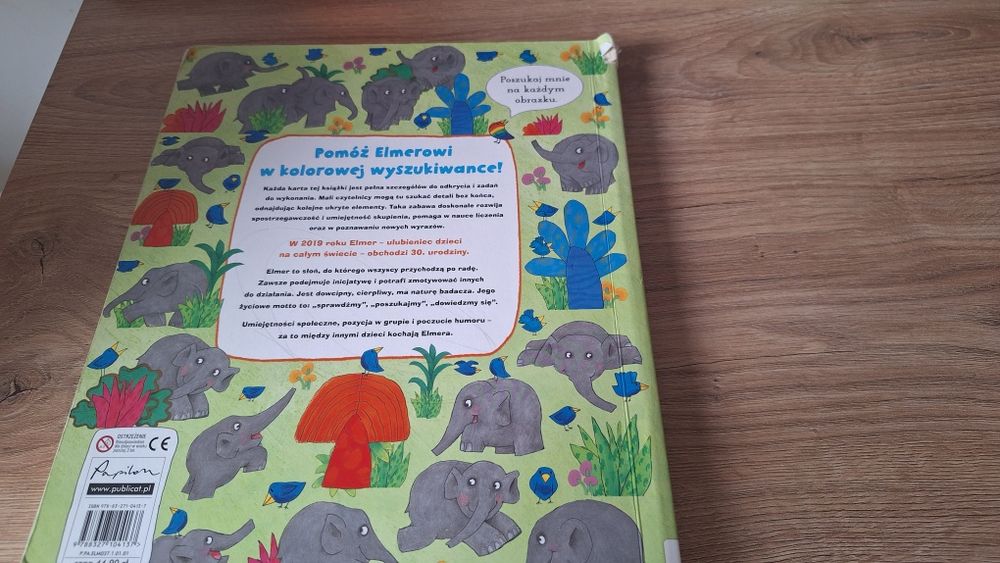 Kartonowa Gdzie jest Elmer wyszukiwanka  David McKee