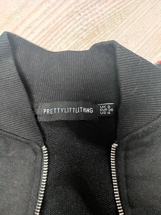 Pretty little thing S 36 bluza damska krótka oversize szeroka crop