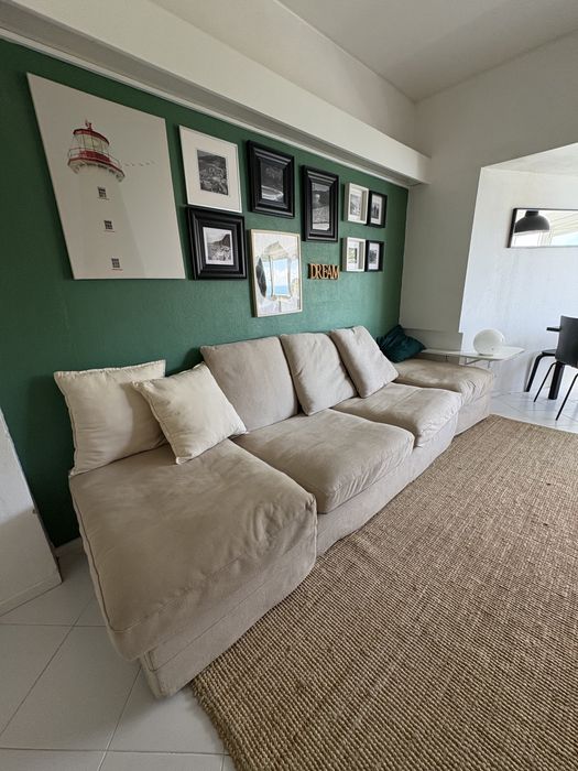 Sofa Cama bege/cinza