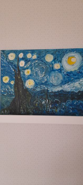 obraz na płótnie Van Gogh Kopia Niebo Gwiaździste
