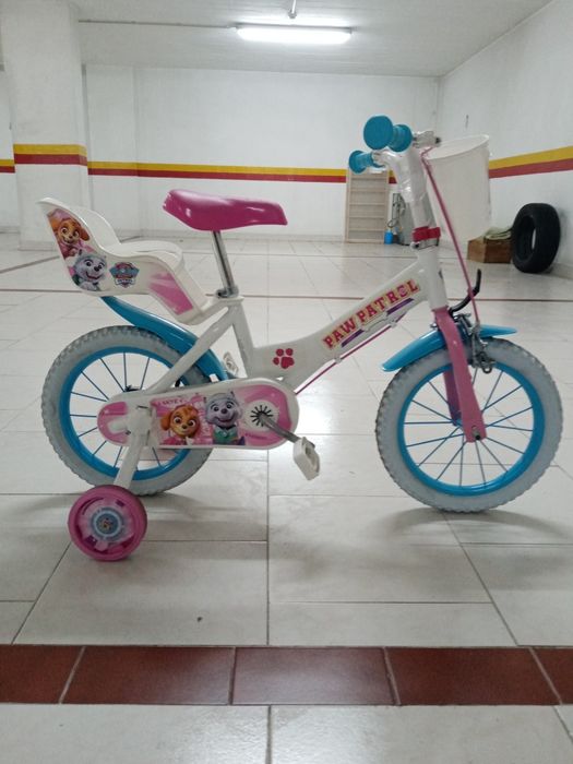 Bicicleta criança Patrulha Para Skye 12" Toimsa 1281 + Capacete