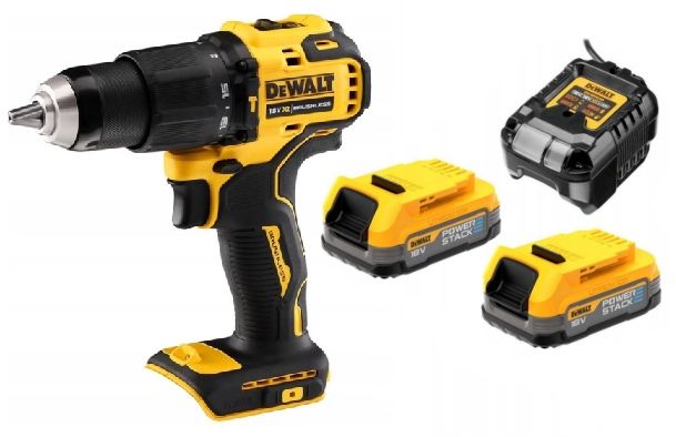 Dewalt Wkrętarka Udarowa DCD709 Zestaw Akumulatorów Ładowarka DCD1102
