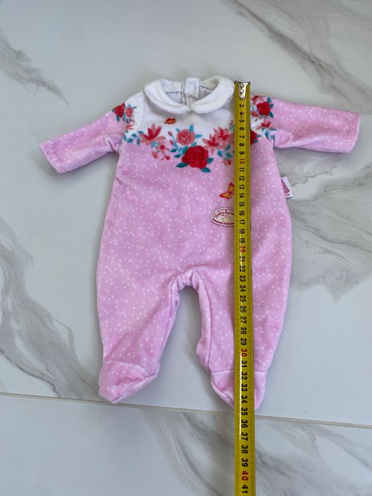 Одяг baby Annabell Zapf велюровий чоловічок комбінезон baby born 43 см