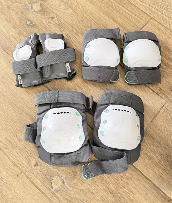 Rolki regulowane 35-38, ochraniacze i kask