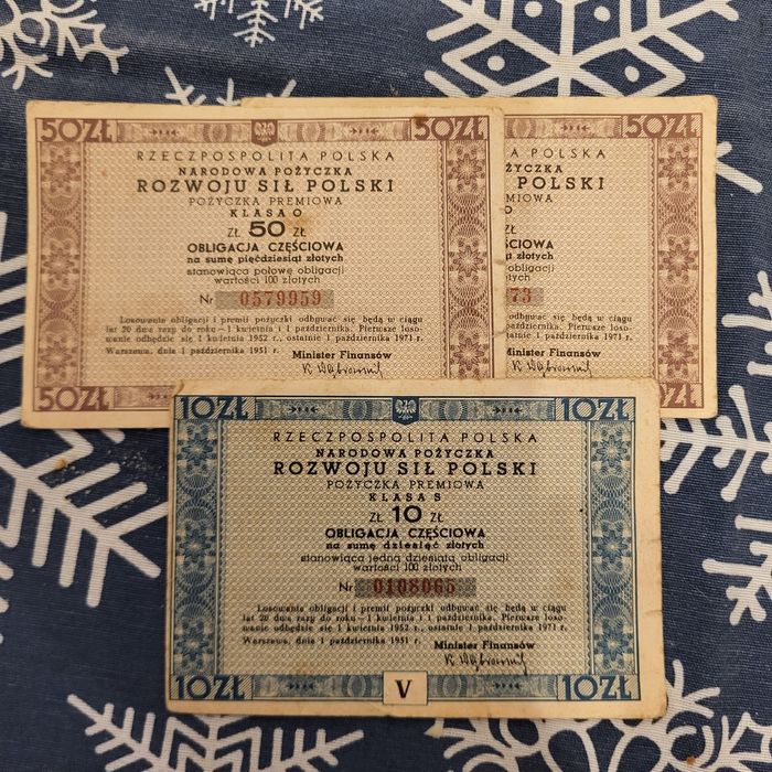 Stare Obligacje + legitymacje prl zsl ²⁰²