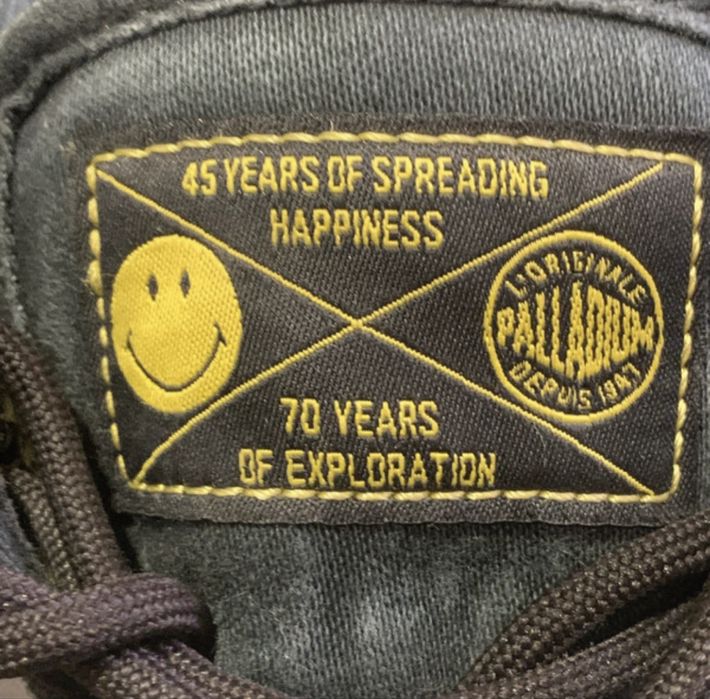 Botas Palladium Pampa Fest Pack Anthracite Smiley