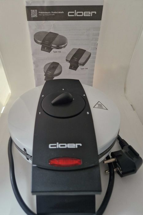 Gofrownica CLOER 1621 930W Serce Metalowa