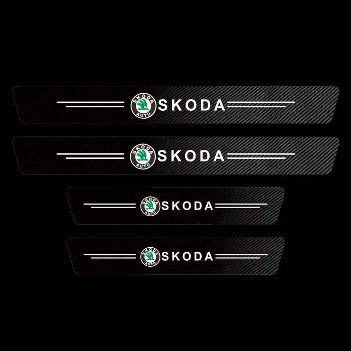 Карбоновые наклейки на пороги Vw,Skoda,Renault,BMW,Audi, другие модели