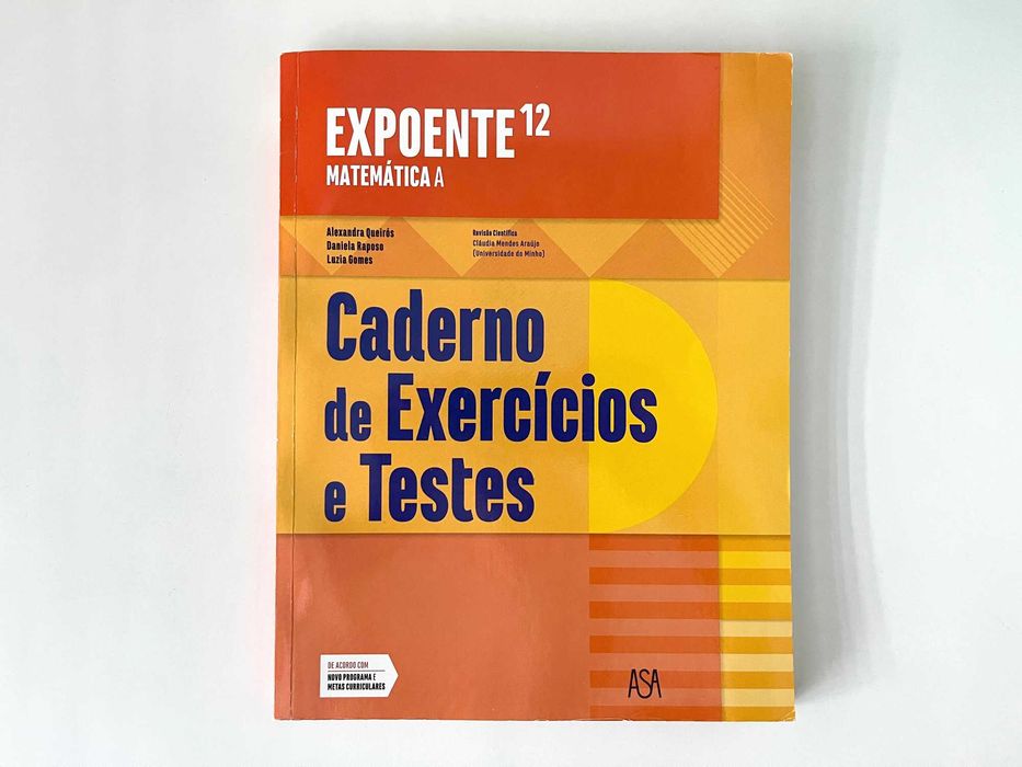 Expoente 12 Matemática A Caderno de Exercícios e Testes