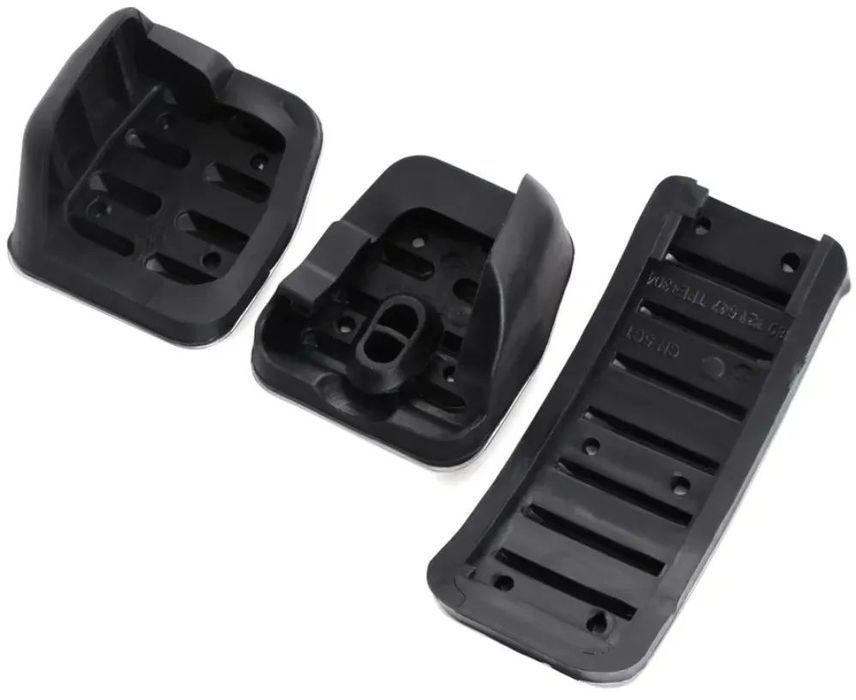 Conjunto Capas Pedais Alumínio Volkswagen Seat Audi - 3 peças