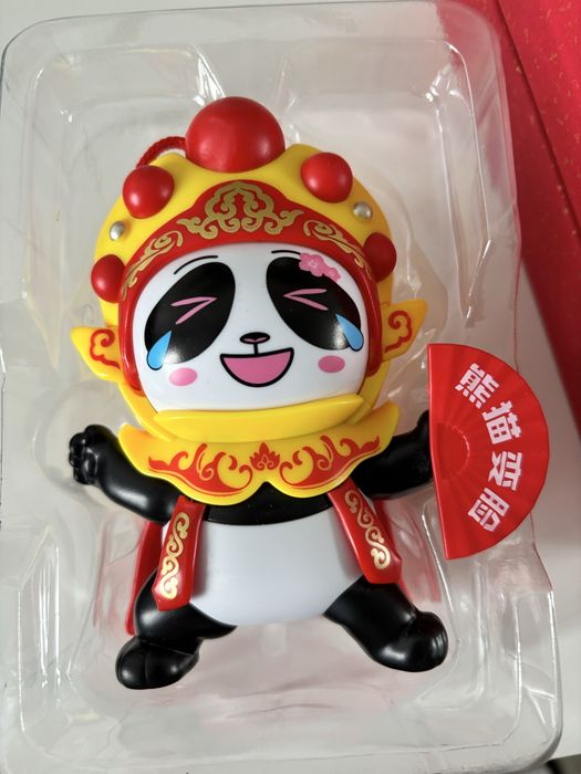 Figurki chińskie, panda, lalka pekińska opera