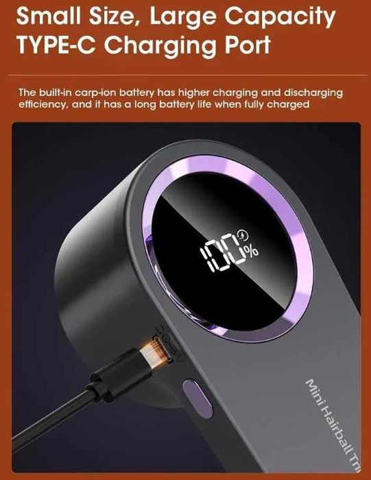 Maquina de Borbotos Recarregavel USB - C