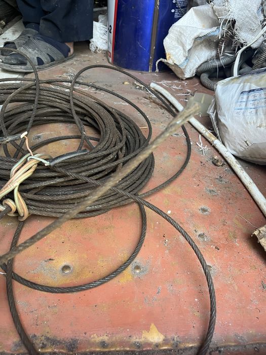 Металевий трос 6 мм, довжина 42 м