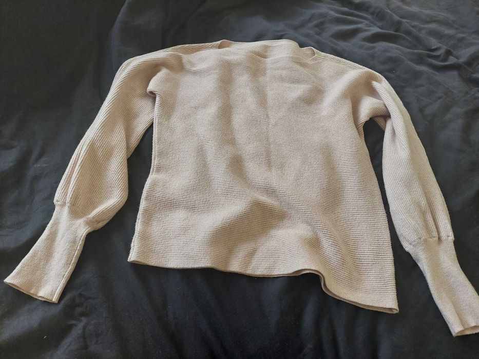 Sweter oversize S pudrowy róż