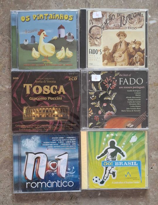 CDs variados (novos e selados)