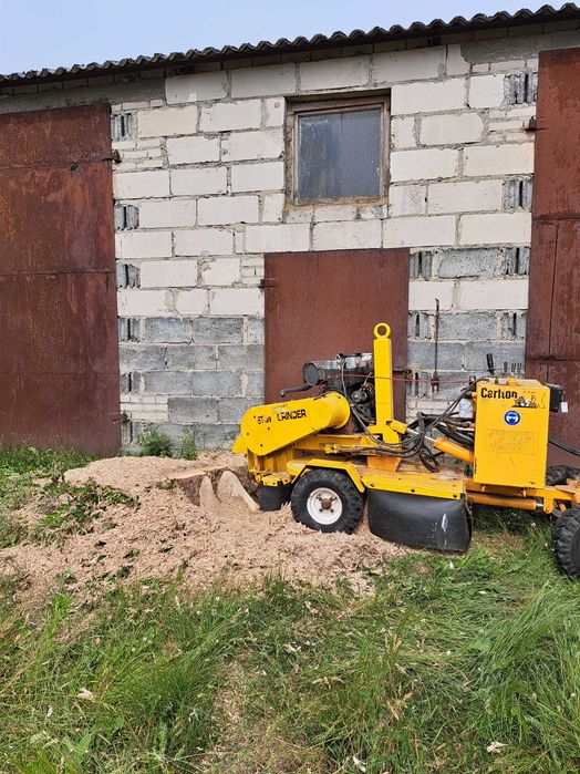 Wycinka drzew, rębak,  frezowanie pni,  mobilny trak, tartak