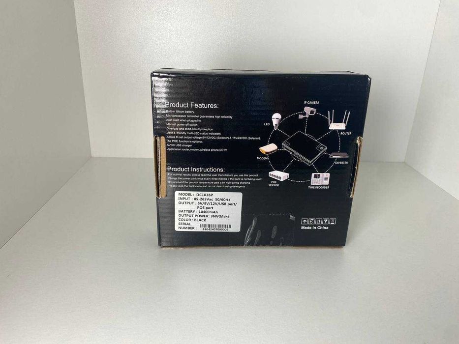 Безперебійник для роутера DC1036P 2A 36Вт