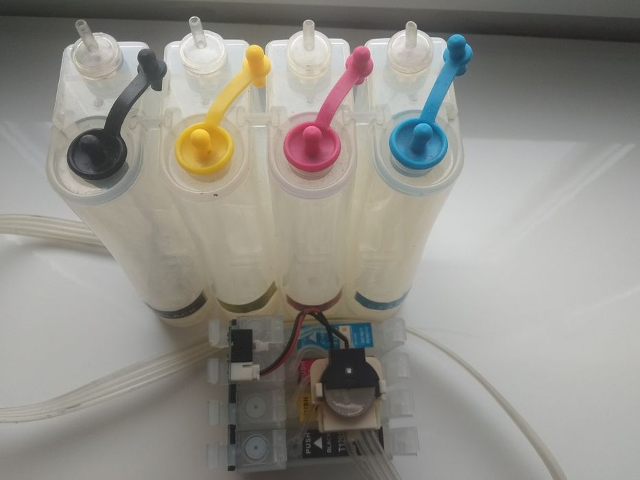 Система непрерывной подачи чернил СНПЧ. на Epson SX420W.