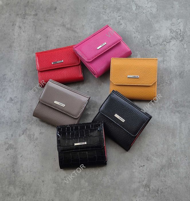 Маленький кожаный женский кошелек KARYA. Турция. Шкіряний гаманець