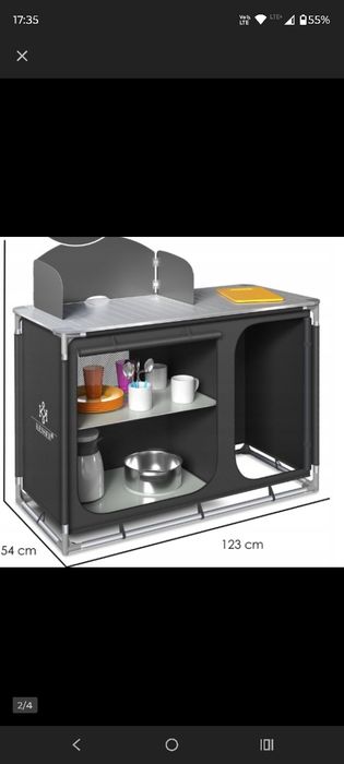 Szafka mobilna na działkę.