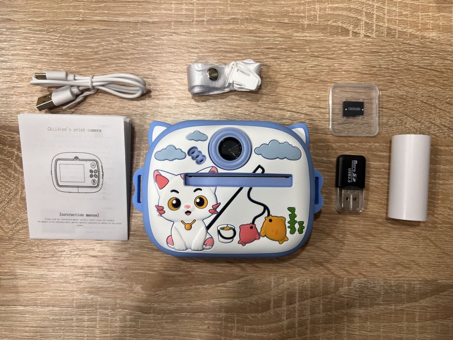 Полароїд для дітей, дитячий фотоапарат з миттєвим друком, термодрук
