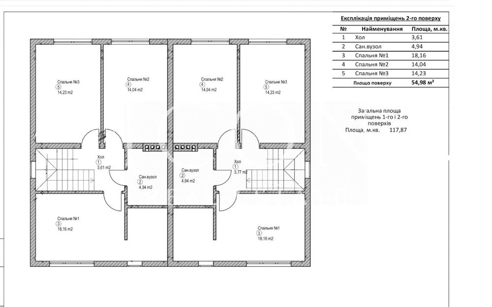 Продаж дуплексу | 117м² | с.Білогородка