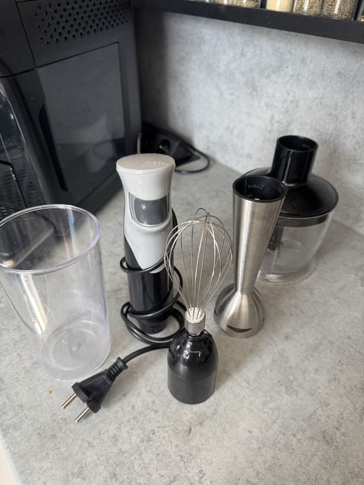 Blender ręczny Hoffen HB-2322 800W + rozdrabniacz + trzepaczka