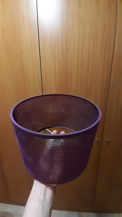 Abajur Roxo Novo