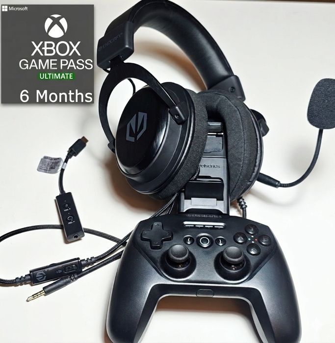 Zestaw Cloud Gaming: Xbox Game Pass Ultimate + Pad + Słuchawki + DAC