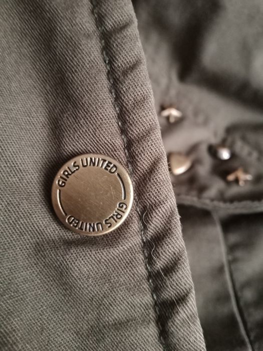 Kurtka parka,rozm M/ L kolor khaki GIRLS united,100% cotton,